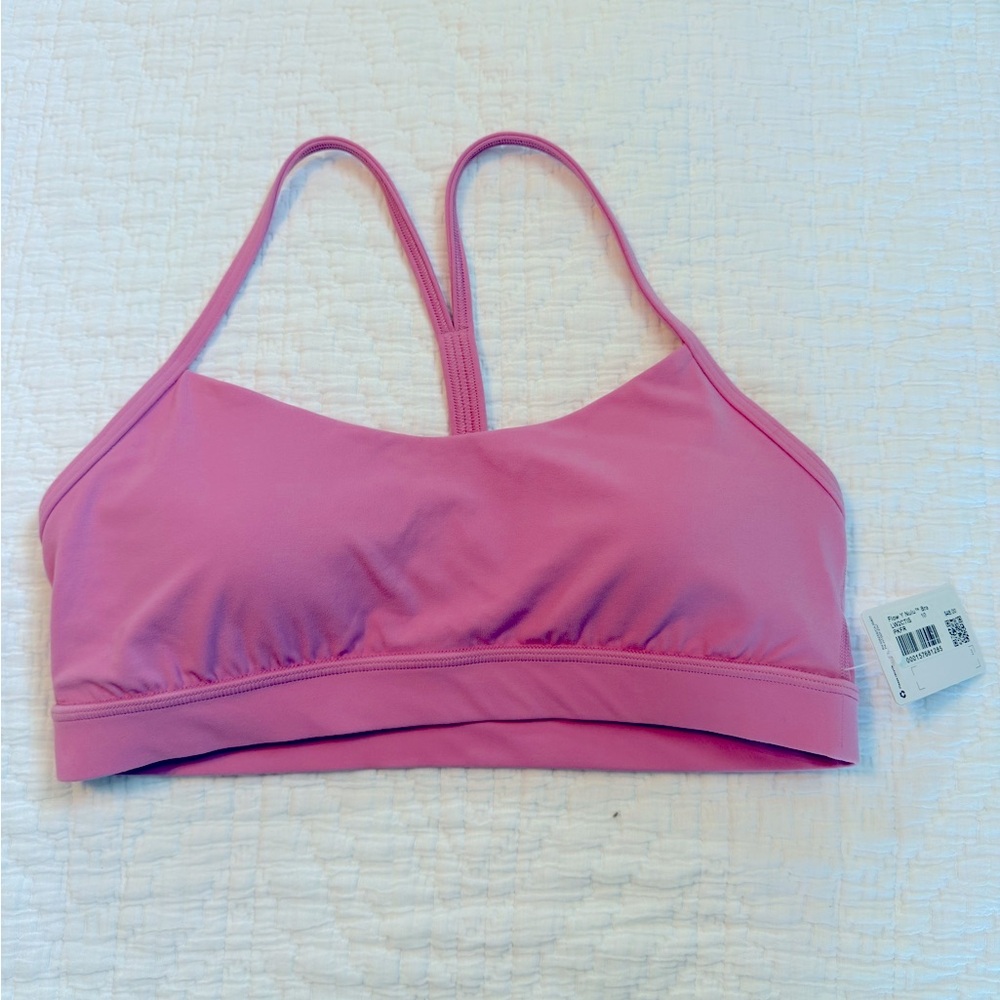 Lululemon Flow Y Nulu Bra — Pink (NWT)